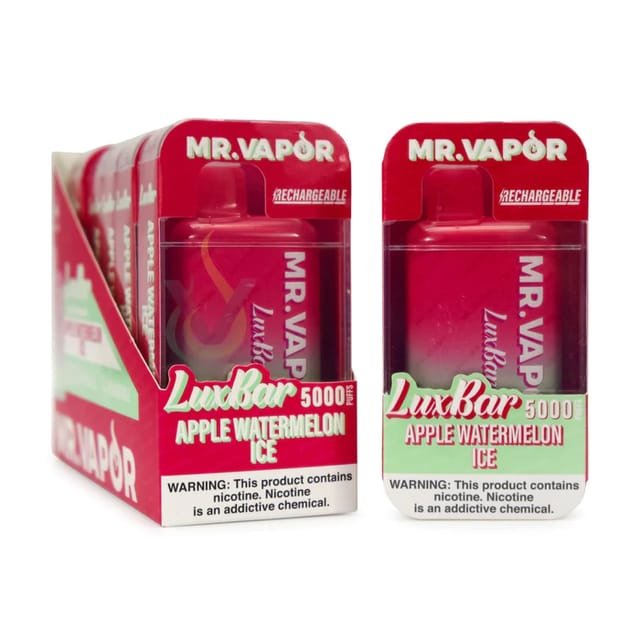 Mr. Vapor Luxbar 5% Apple Watermelon Ice